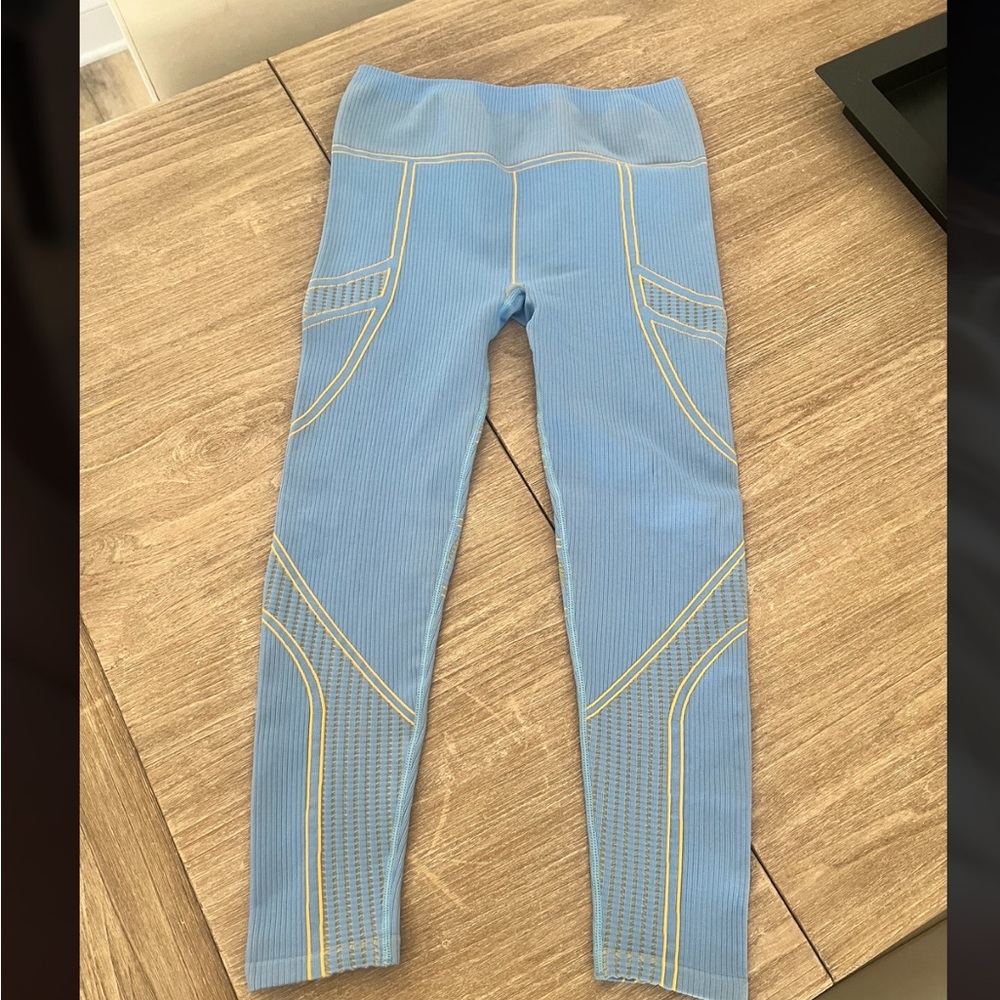 Fabletics Blue and Yellow Leggings